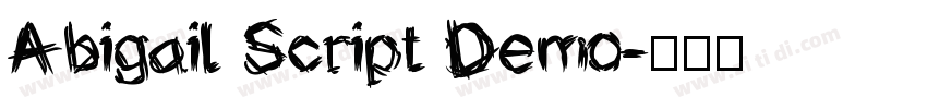 Abigail Script Demo字体转换